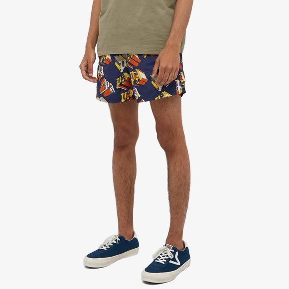 PALM ANGELS X VILBREQUIN MONOGRAMMED LOGO SWIM SHORTS SIZE S - Picture 6 of 15